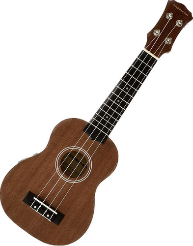 Ukelele Soprano Electroacústico Freeman Ku-s-eq/b Con Aquila