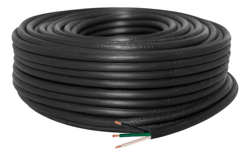 Cable Uso Rudo St 3x14 Negro 100% Cobre 600v Nom 30m Cdc