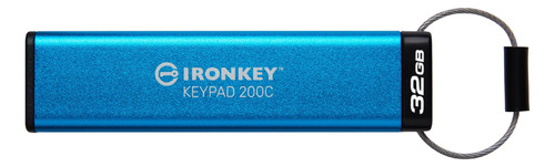 Memoria Usb-c Kingston Ironkey Keypad 200 32gb Aes Flip