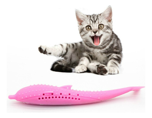 Juguete De Silicona Para Limpiar Los Dientes De Gato Pink Ca