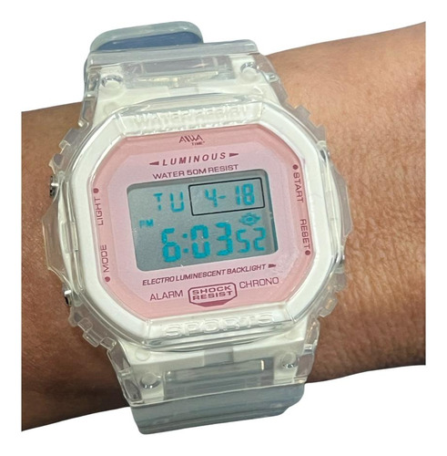 Reloj Aiwa Digital Unisex Sumergible Crono Alarm-taggershop 