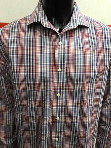 Camisa Tommy Hilfiger Ciuadrille 16 34-35 Made In Indonesia