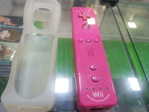 Wii Remoti Pink  Usado Original Com Motion Plus Embutido+nf-