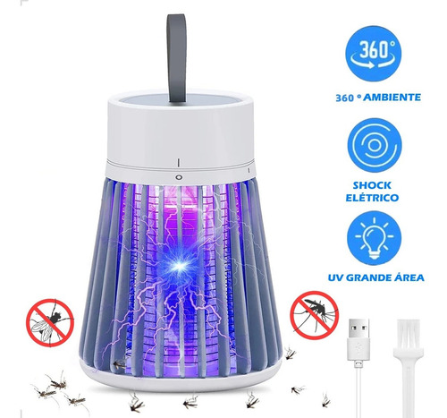 Lampada Eletrica Mosquiteira Raio Uv Mata Insetos Moscas Uv