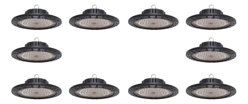 Campana Industrial Ufo 150w Ip65 Luz Blanca Fria 10 Piezas