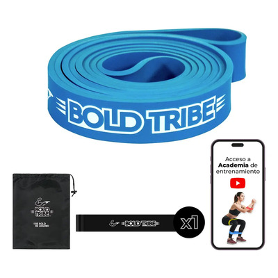 Ligas Resistencia Crossfit Pull Ups Azul Light #3 Con 1 Mini Banda Bolsa Tutoriales Ejercicio Mma Calistenia Tapout Box | Meses sin interés