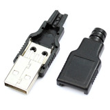 Plugue Usb Macho Para Extensão Usb Plug X 2 Unidades