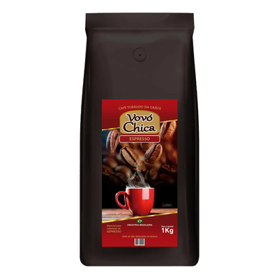 Café Em Grão Torrado Espresso 1kg Gourmet - Vovó Chica | MercadoLivre