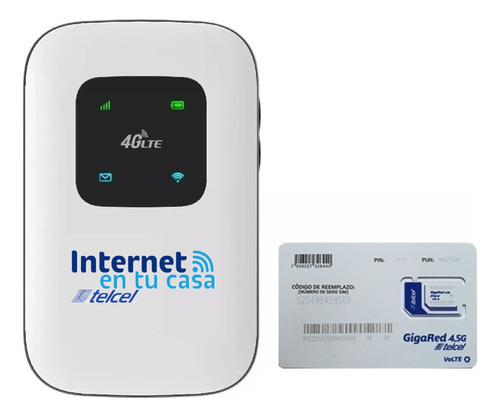 Modem Internet Ilimitado Telcel Casa + 1 Mes Servicio Gratis