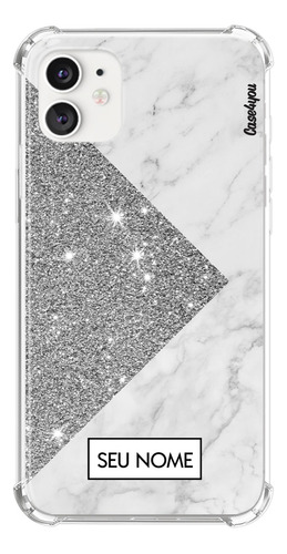 Capa Capinha Com Nome Personalizada Glitter Pedra