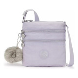 Bolsa Crossbody Kipling Alvar Diseño Color Solido De Nylon  Fresh Lilac Gg Asas Color Igual Al Resto De La Bolsa