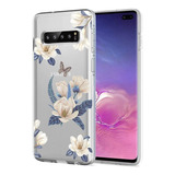 Funda Para Samsung Galaxy S10 5g - Con Flores Blancas