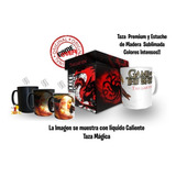 Taza Magica, Game Of Thrones, Targaryen Y Estuche De Madera