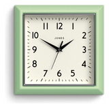 Jones Clocks® The Mustard Wall Clock - Reloj De Pared Analog