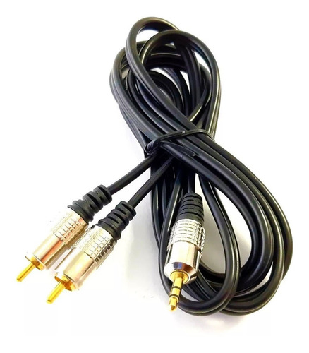 Cable Y De Audio 3.5mm A Doble Rca Estereo Refozado 081-129