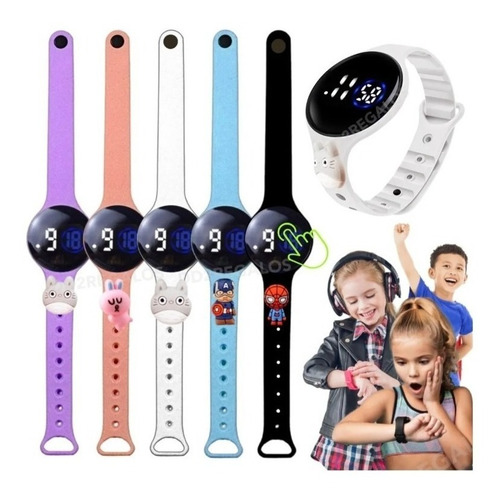 Reloj Pulsera Táctil Digital Led Silicona Niños Y Niñas Gde