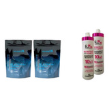 Pó Descolorante Platinum Souple Liss 2 Unidade + Kit Shampoo