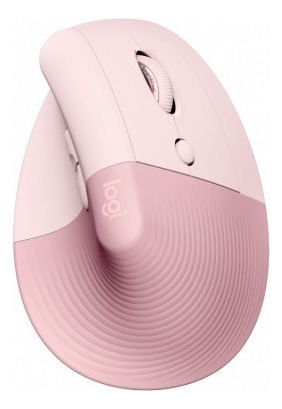 Mouse Ergonômico Lift Vertical Para Mãos Pequenas E Médias Cor Rosa Logitech