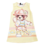 Vestido Blogueira Infantil Menina Kukiê  Verão C/ Brinde  