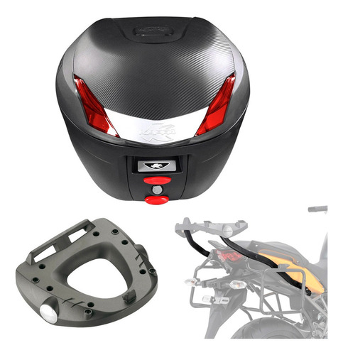 Baul Trasero 34l Con Soporte Kawasaki Versys 650 2010 A 2014