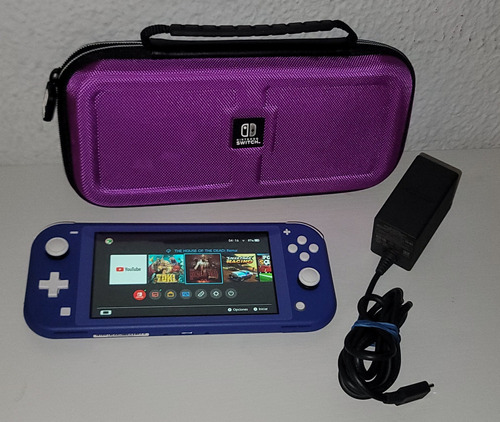 Nintendo Switch Lite Azul Estetica De 9.5