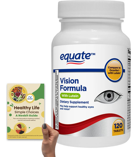 Fórmula Equate Vision Con Tabletas De Luteína, 2 Mg De Lut