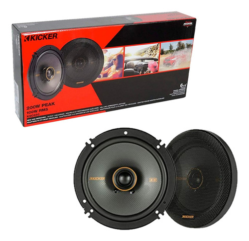 Bocinas Kicker 6.5 PuLG 47ksc6504 2 Vias 100w Rms Color Gris