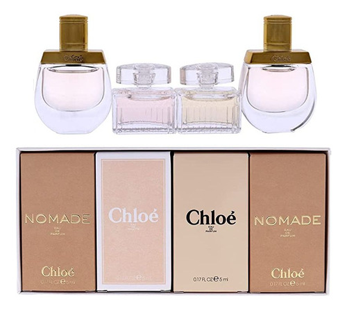 Set De Regalo Perfume Chloe Variety De 4 Piezas Para Mujer E