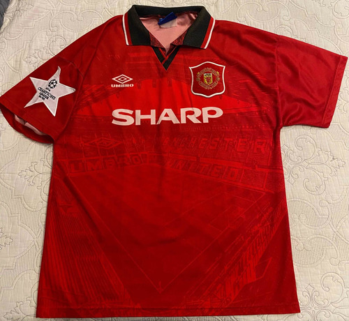 Camisa Manchester United Champions League 94/95, No7