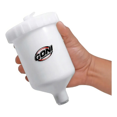 Vaso de Plástico para Pistola de Gravedad Goni 330 Blanco 600 mL | Envío gratis