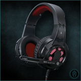 Auricular Gamer Spartan Bkt H91 Con Micrófono Usb 3.5 Volume Color Negro