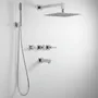 Griferia Ducha De Embutir 3 Funciones Peirano Castilla 80-329 Con Duchador De Mano Cierre Ceramico Color Cromo Acabado Cromado Baño Con Transferencia