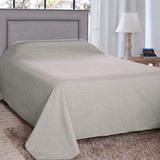 Colcha Piquet 240x220 Queen Algodão Cama Box  Avulso Jazmini