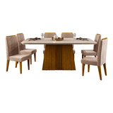 Juego De Comedor Italia 6 Sillas Favatex