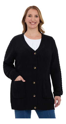 Sweater Mujer Tapado Negro Iii Fashion's Park