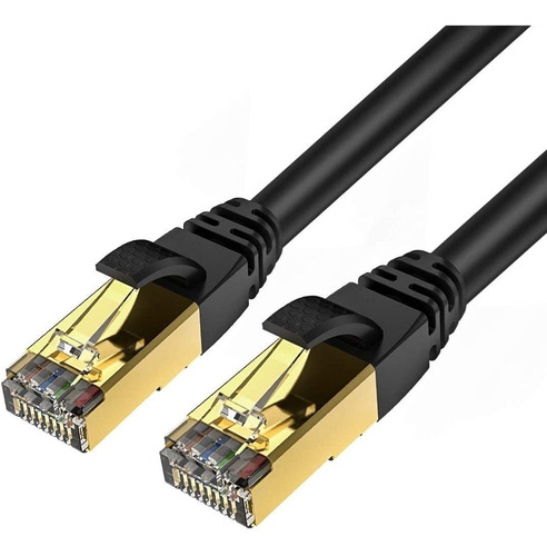 Cable Plano Ethernet Rj45 Cat 8 De Internet 40 Gbps Sftp 20m