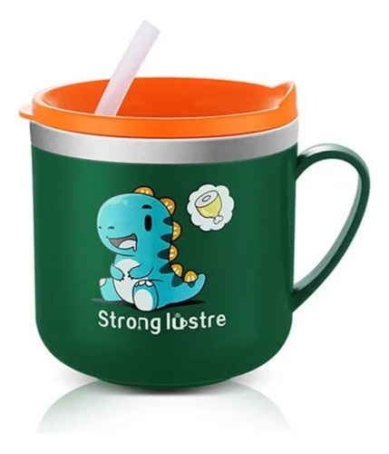 Taza Vaso Antiderrames Con Popote Para Niños, 250 Ml