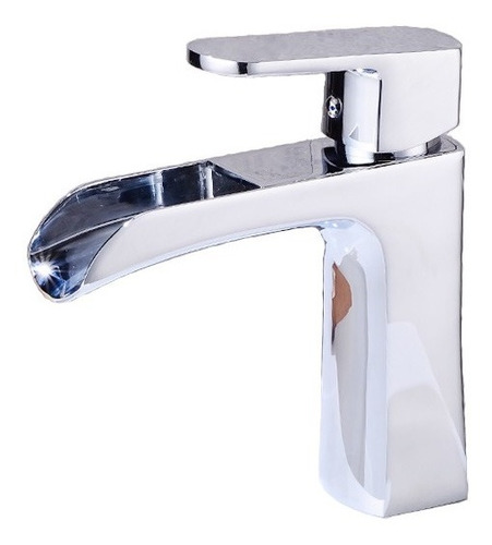 Llave Grifo Monomando Cascada Lavabo Niquel Cromado Gami