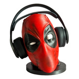 Soporte Auriculares Headphone Cabeza Deadpool Impreso 3d