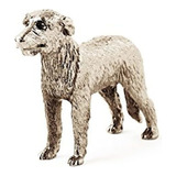 Perro Lobo Irlandes Hecho En Coleccion De Estatuillas De P