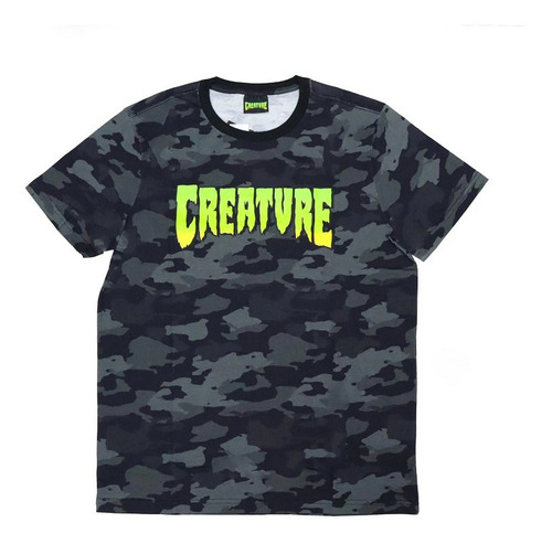 Camiseta Creature Especial Logo Camo