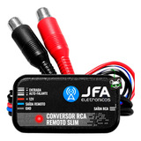 Conversor Fio Para Rca Remoto Slim 12v Jfa Automotivo Cd Dvd