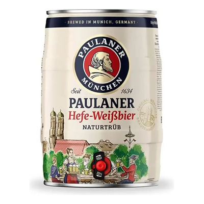 Cerveja Importada Barril Hefe-weibier 5 L Paulaner Alemanha | MercadoLivre