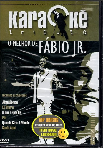 Dvd Fábio Jr Karaokê Tributo - Original Novo Lacrado Raro!