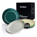 Platos Miamio Set De 6 - Cermica/stoneware - Coleccin Palman