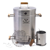 Barril Asador Grande Inox 80cm X 45cm Incluye Accesorios