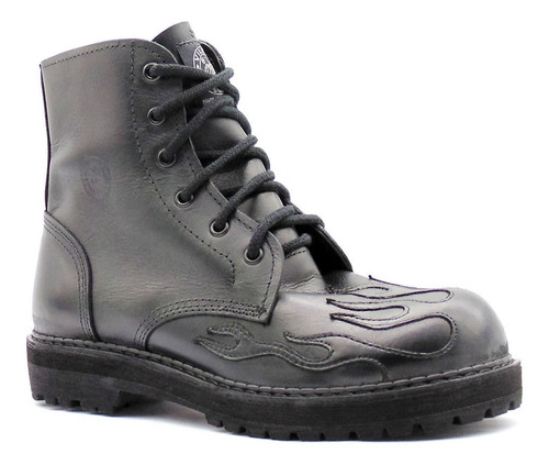 Coturno Vilela Boots Cano Baixo Fogo Preto - Preto