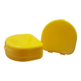 Porta Guarda Estuche Para Aparato Ortodoncia ( 1 Caja ) Color Amarillo