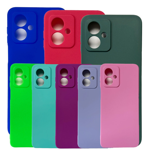 Capa Silicone Soft Touch Colorida Para Moto G54