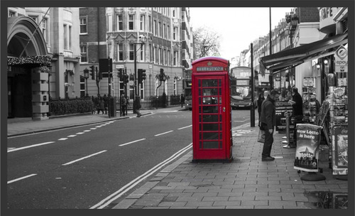 Quadro Decorativo Cidades Londres Cabine Telefônica G